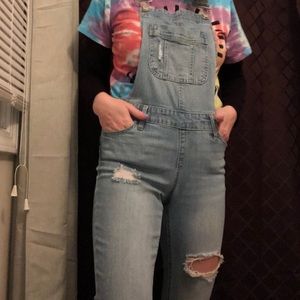 overall skinny jeans